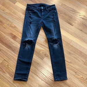 American eagle distressed skinny jeans